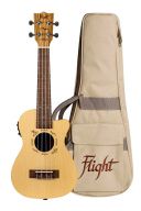 Flight DUC328CEQ Zebra Wood Electro Acoustic Concert Ukulele additional images 1 1