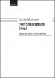 McDowall: Four Shakespeare Songs for soprano and piano or string orchestra (OUP DIGITAL)