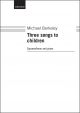 Berkeley: Three songs to children for soprano or tenor voice and piano (OUP) Digital Edition