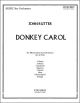 Rutter: Donkey Carol for SA and piano or orchestra or brass