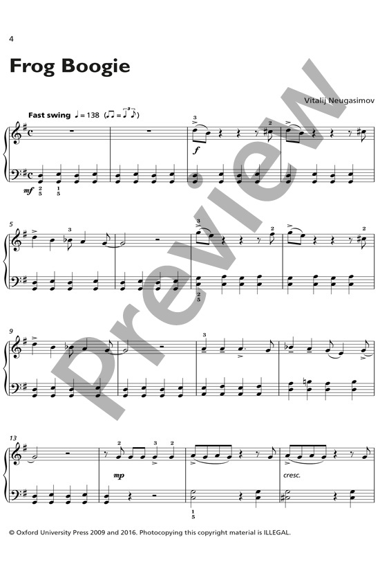 Piano Sketches 1 Sheet Music Book by Vitalji Neugasimov 18 Easy Solo Pieces 