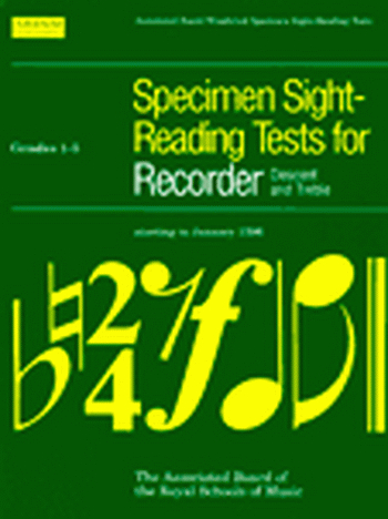 ABRSM Specimen Sight-reading Tests: Descant and Treble Recorder: Grade 1-5
