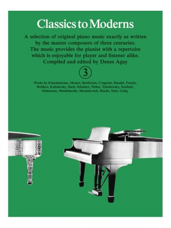 Classics To Moderns Book 3 For Piano