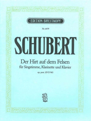 Der Hirt Auf Dem Felsen: Vocal and Clarinet (Breitkopf)