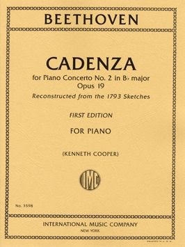 Cadenza For Piano Concerto No.2 Bb -Op.19 (International)