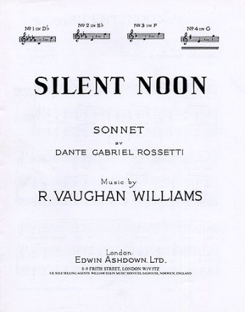 Silent Noon G Major Voice & Piano
