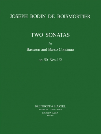 Two Sonatas 1 and 2: Op.50: Bassoon & Piano (Breitkopf)