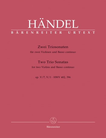 Handel: 2 Trio Sonatas: Trio: 2 Violins and Basso Continuo