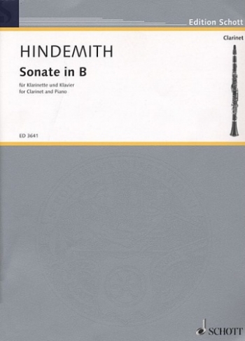 Sonata: 1939: Clarinet & Piano (Schott)