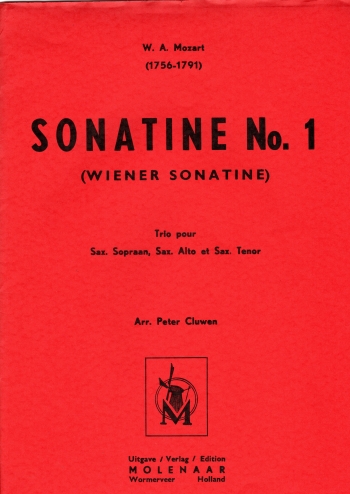 Sonatine No 1: Saxophone: Trios (SAB)