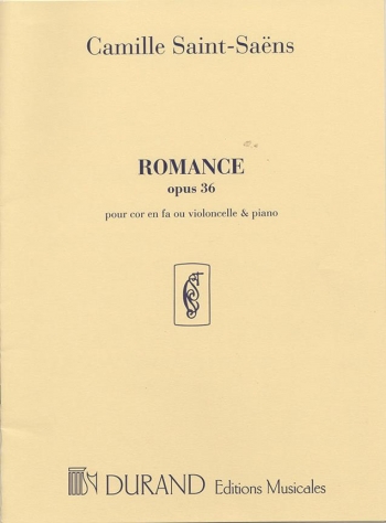 Romance: French Horn Or Cello & Piano (Durand)
