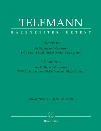 Concertos 3: Violin and Piano  (Barenreiter)