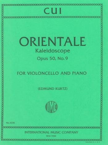 Orientale: Op50 No.9: Cello & Piano  (International)