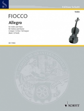 Allegro G Major: Violin And Piano  (Schott)
