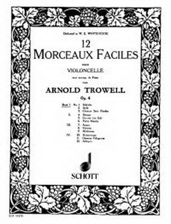 12 Morceaux Faciles Vol.1 Op.4: Cello & Piano (Schott)