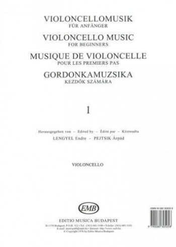 Violoncello Music For Beginners Vol 1: Cello Part