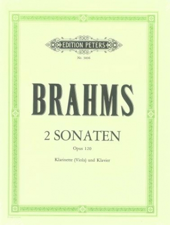 Sonatas Op.120 1 & 2: Clarinet & Piano (Peters)