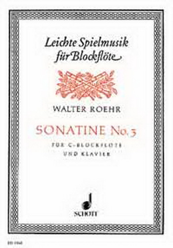 Sonata No3: Recorder and Piano