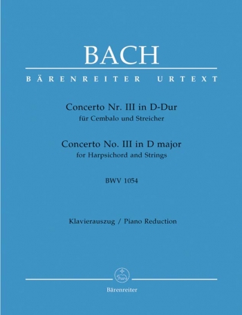 Concerto D Major No.3: 2 Piano Reduction  (Barenreiter)