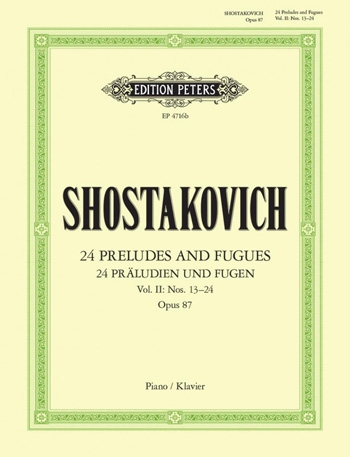 24 Preludes And Fugues Op.87: Book 2: Piano  (Peters)
