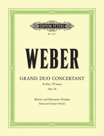 Grand Duo Concertant Op48: Clarinet Or Violin & Piano (Peters)