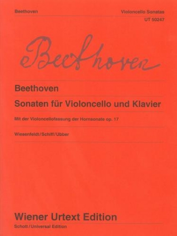 6 Sonatas: Op17: Cello & Piano (Wiener Urtext)