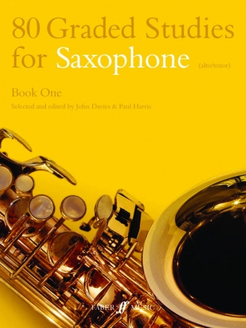 80 Graded Studies Sax Book 1: Alto Or Tenor Saxophone Solo (Davies & Harris) (Faber)