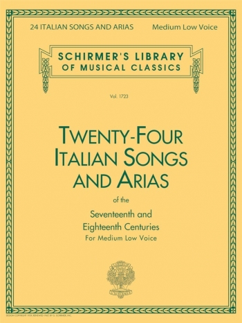 Twenty-Four Italian Songs & Arias Of The 17/18th Centuries - Medium-Low Voice