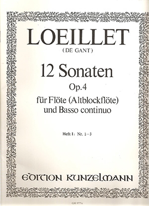 12 Sonatas Op.4: Book 1: No 1-3: Flute & Piano