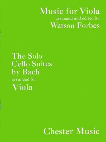 6 Suites For Solo Cello Arranged For Viola (Chester)