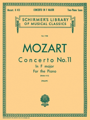 Concerto No.11 F Major: 2 Piano (Schirmer)