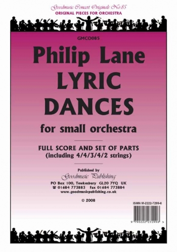 Lyric Dances: Small Orchestra: Scandparts