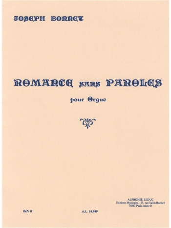 Romance Sans Paroles: Organ (Leduc)