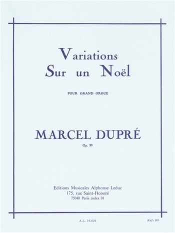 Variations Sur Un Noel: Organ (Leduc)