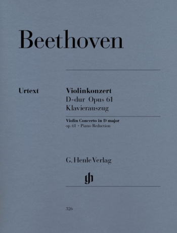 Concerto D Major Op.61: Violin & Piano  (Henle)