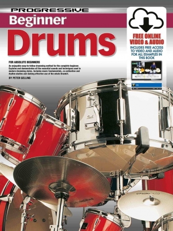 Progressive Beginner Drums: Book & Audio