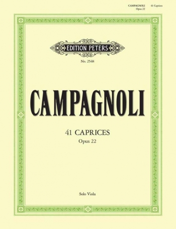 41 Caprices Op.22: Viola Solo (Peters)