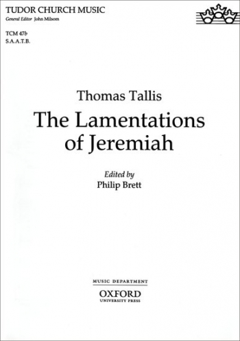 Lamentations Of Jeremiah: Vocal Score: SAATB