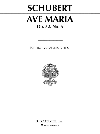 Ave Maria Bb Major: High Voice & Piano (Schirmer)