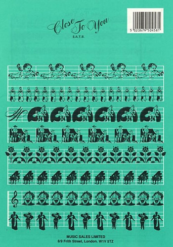 Close To You Vocal SATB