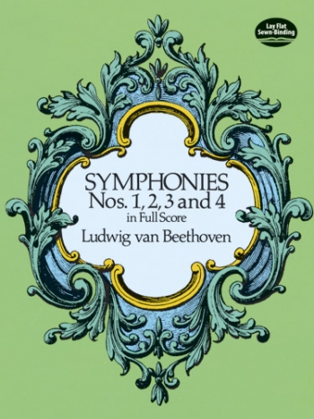 Beethoven: Symphonies 1,2,3,4: Full Score  (Dover)