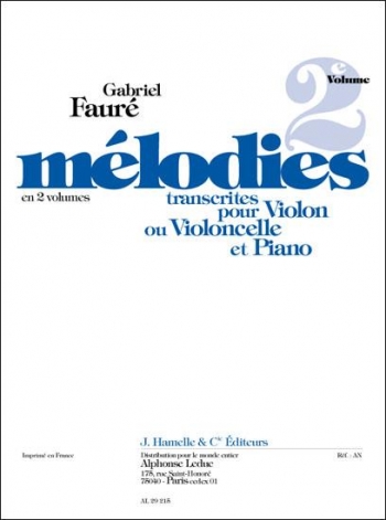 Melodies: Vol 2: Cello & Piano  (Leduc)