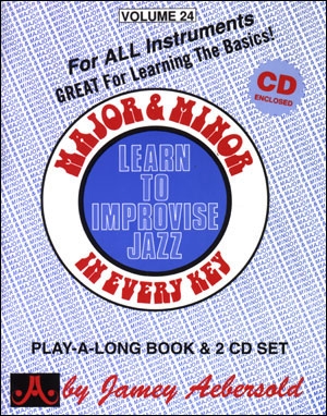 Aebersold Vol.24: Major And Minor: All Instruments: Book & Audio