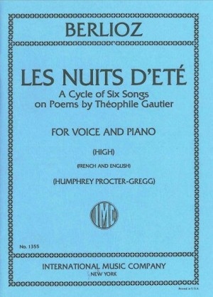 Les Nuits Dete: Op7: High Voice and Pian: French and English (Procter-Gregg)