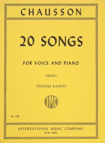 20 Songs: High Voice and Piano