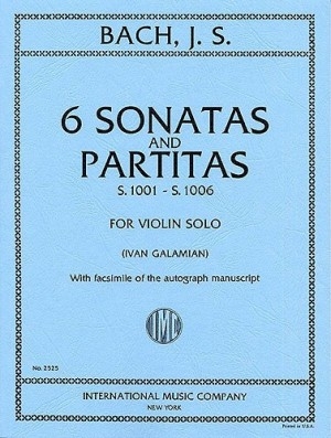 6 Sonatas And Partitas Bwv1001-1006: Violin Solo (galamian) (International)