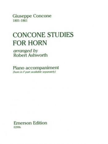 Concone Studies: French Horn: Piano Accomp