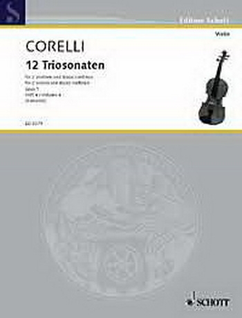 Trio Sonatas Op.1 Vol.4: 2 Violins And Continuo (Schott)
