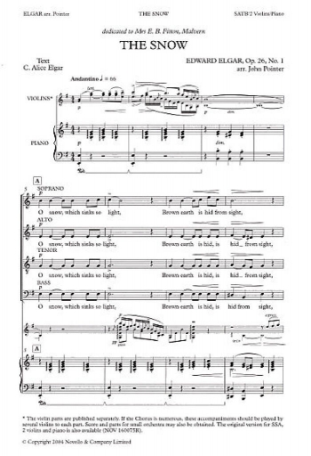 The Snow Vocal SATB (Novello)