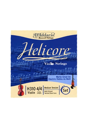 Helicore Violin String Set - 4/4 Medium Tension